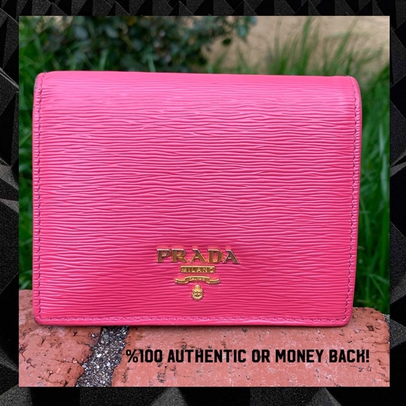 Prada Handbags - Prada Wallet pink leather women purse